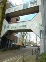 WA047 8 Muurschildering Historie van Wageningen Riemsdijkstraat Plantsoen Leang Leang JPG