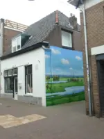 WA251 1 Muurschildering Uiterwaardenlandschap Nieuwstraat Conventstraat Elmer Tuinstra 2018 JPG