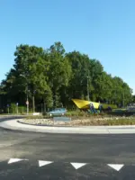 WA216 1 Rotondekunst Marin en andere bedrijven Kortenoord Allee Marijkeweg 2013 Voorlichters Marin jpg