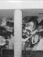 WA120 1 Wandschildering Vliegend Hoofd voormalig Binnenhaven 7 9 Entomologie Leo Schatz 1967 jpg