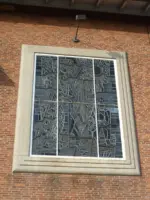 WA105 2 Glas in loodraam met bloemmotieven Dreijenlaan 6 jpg