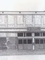 WA187 1 Muurreliëf voormalig Wagenings Lyceum Hollandseweg In gebruik 1967 Gesloopt 2007 Front tekening Rietveld Van JPG