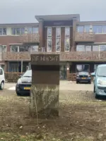 WA161 7 Staalobject naamplaat De Hucht Generaal Foulkesweg 13 Onbekend