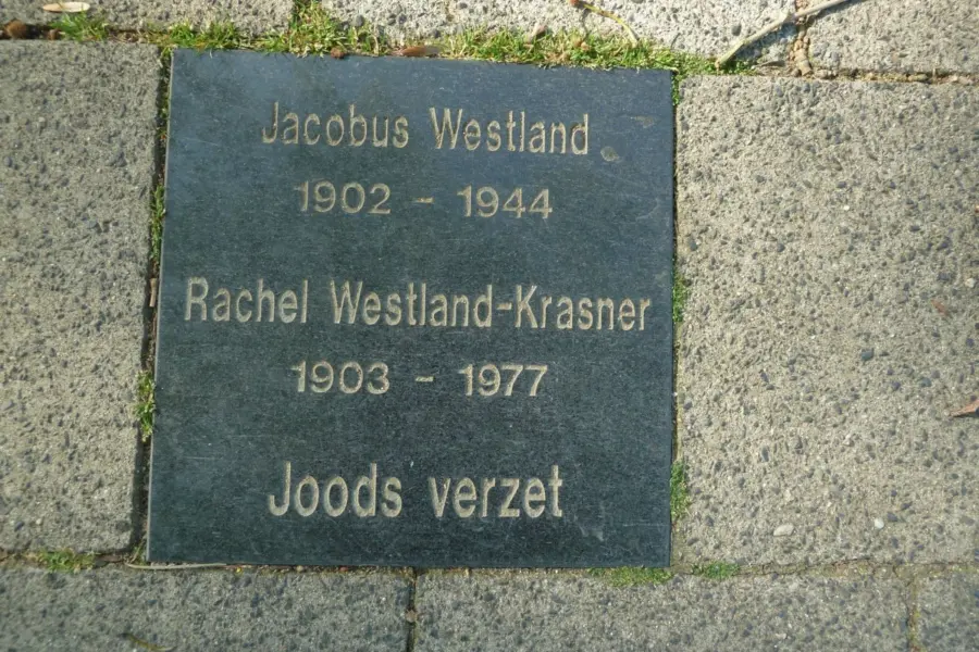 WA204 2 Herinneringstegels Joodse slachtoffers Westland Bowlespark 2 jpg