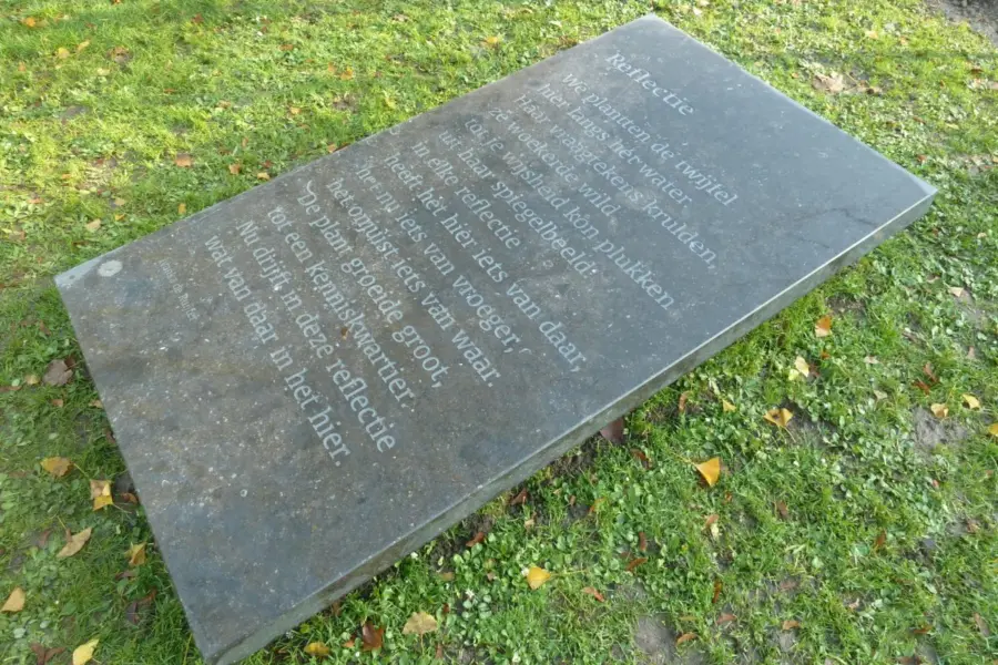 WA275 2 Gedicht Reflectie Ivanka de Ruijter Torckpark JPG