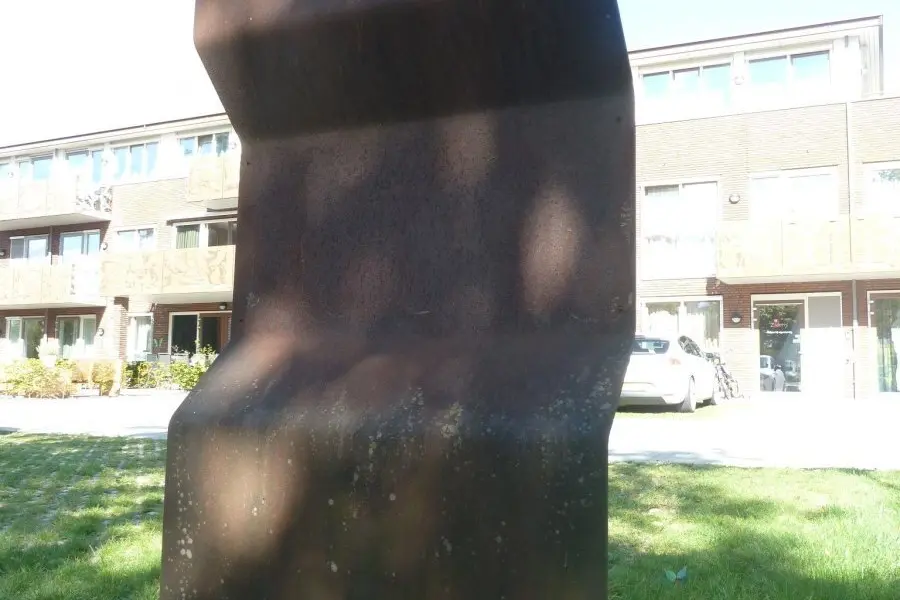 WA161 4 Staalobject naamplaat De Hucht Generaal Foulkesweg 13 Onbekend JPG