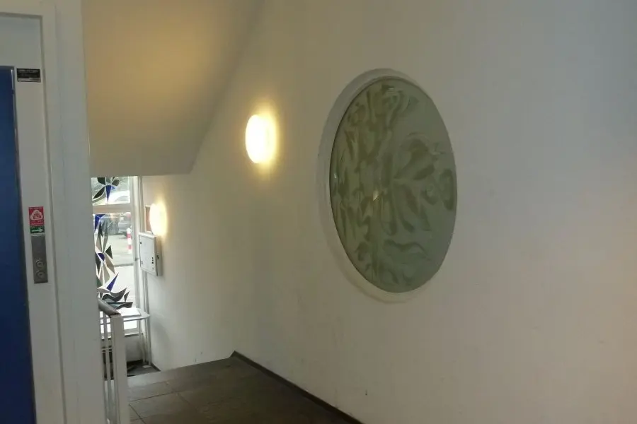 WA101 3 Glasramen rond locatie trappenhuis Scheikunde Tuinlaan Marius de Leeuw jpg