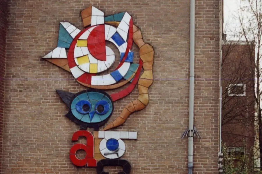 WA084 2 Tegeltableau Jenaplan basisschool Dolderstraat Nobelweg Origineel foto 2000 jpg