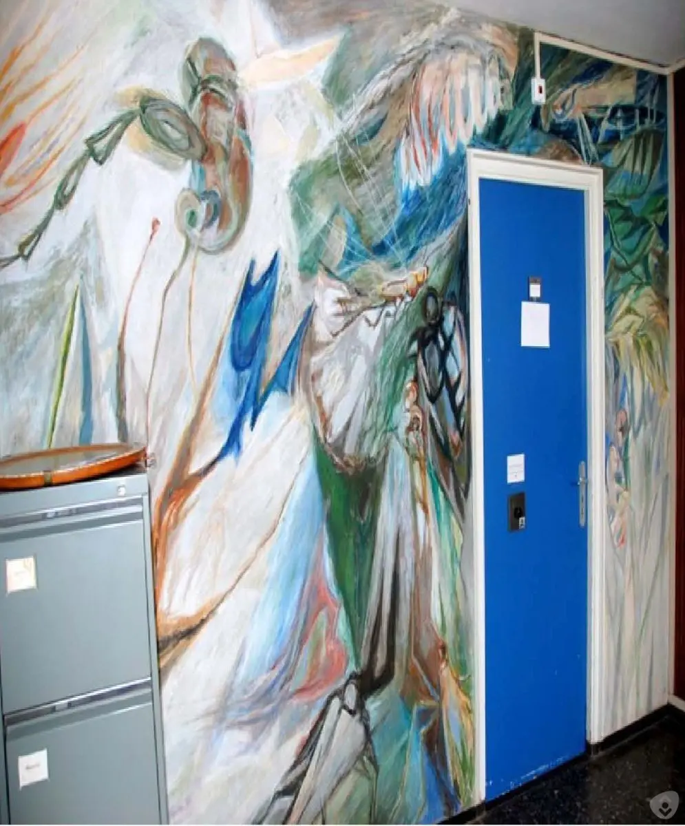 WA119 2 Wandschildering Insecten voormalig Binnenhaven 7 9 Entomologie Leo Schatz Uit Wag Kunstsc jpg